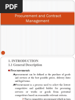 Procurement and Contract Management