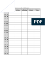 Conference Room Schedule