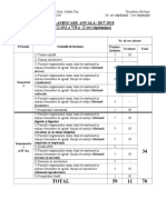 A 7a Biologie Planificarea Caledaristica Si Pe Unitati 2017