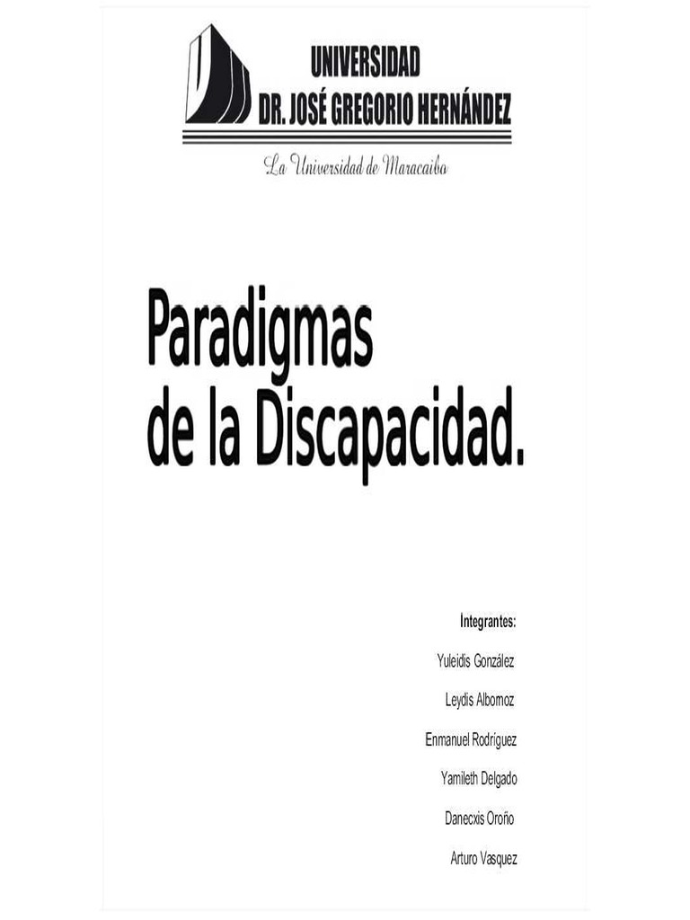 Portada Paradigmas de La Discapacidad | PDF