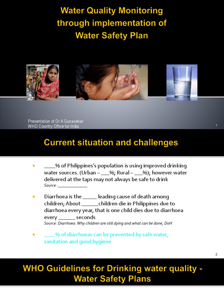 Water Safety PDF Drinking Water Risk