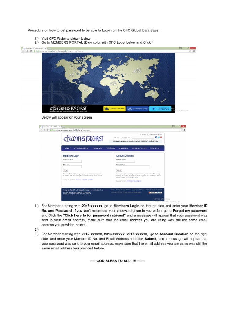 CFC Portal Password Retrieval Guide | PDF | Career & Growth