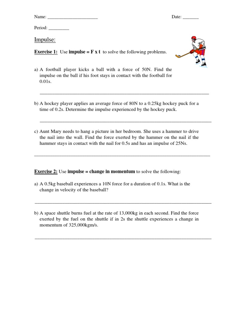 Collisions Worksheet And Review Collision Momentum
