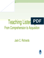 Richards - Comprehension To Acquisition PDF