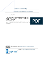 LAW OF CONTRACT IN TANZANIA (Part 2) by MWAKISIKI MWAKISIKI EDWARDS