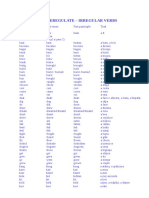 Verbe Neregulate - Irregular Verbs