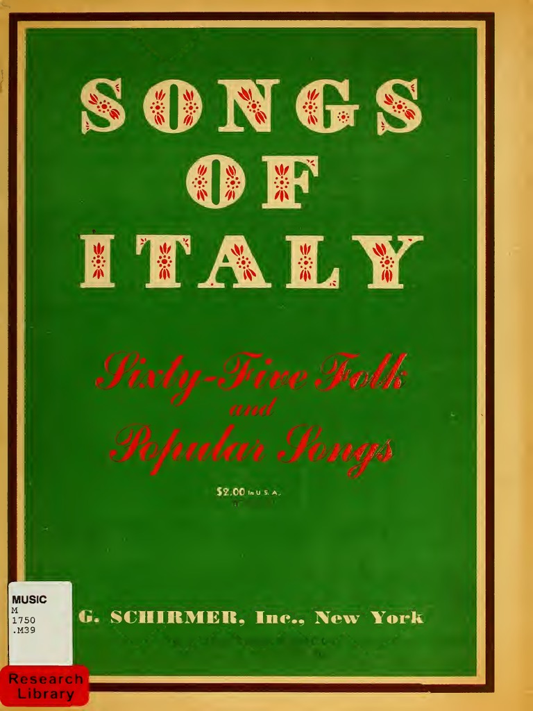 Songs of Italy (1904).pdf Naples Folk Music Free 30day Trial