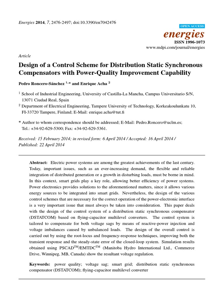 Energies 07 02476 | PDF | Distributed Generation | Smart Grid