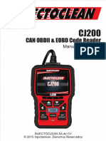 Manual Del escaner para autos Usuario Español cj 200 