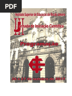 Programação III Jornada de Iniciação Científica Iserj