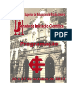 Programação III Jornada de Iniciação Científica Iserj