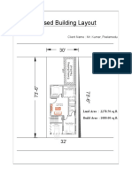 Proposed Building Layout: Client Name: Mr. Kumar, Peelamedu