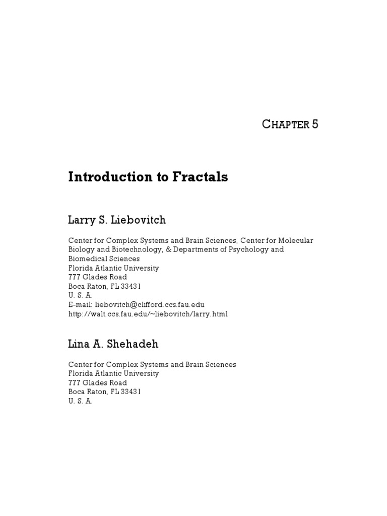 Understanding Fractals: An Introduction to Self-Similar Patterns in ...