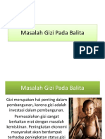 Masalah Gizi Pada Balita