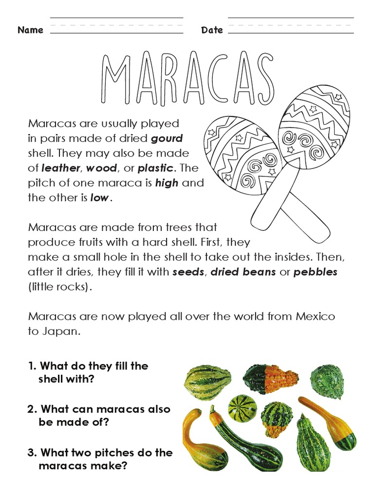 Maracas History PDF