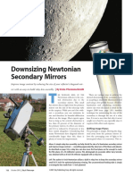 Downsizing Newtonian Secondary Mirrors: Telescope Techniques