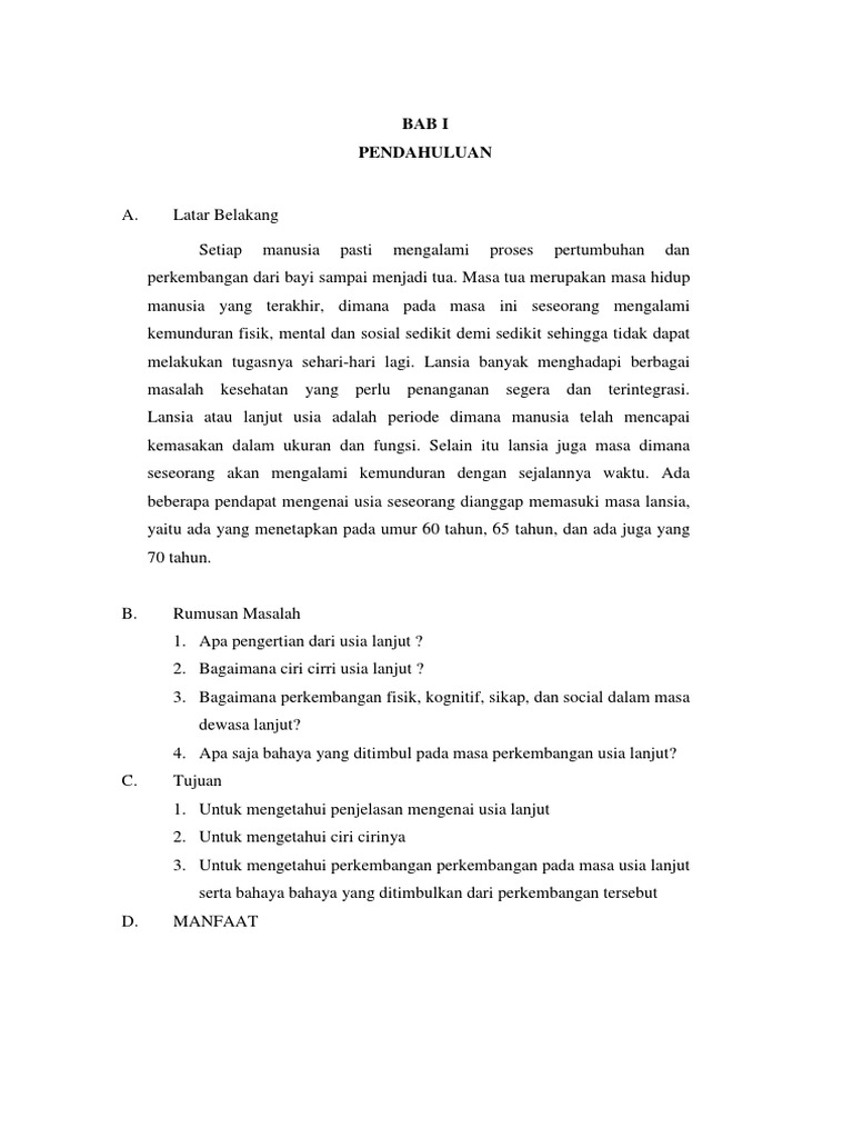 Makalah Lansia