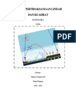 Sistem Pertidaksamaan Linear Dan Kuadrat PDF