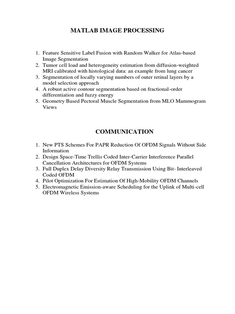 MATLAB Titles PDF Orthogonal Frequency Division Multiplexing