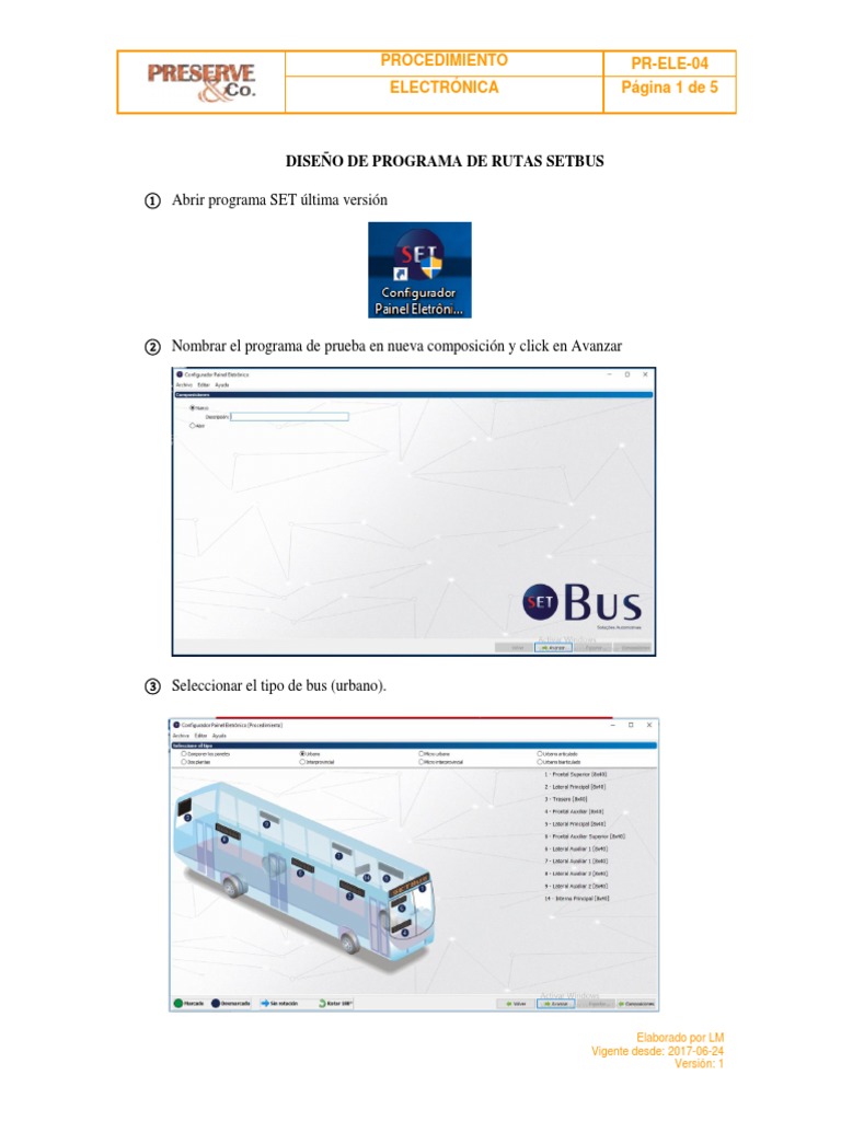 Pr-Ele-04 Diseño de Programa Setbus | PDF | Factores humanos y ...