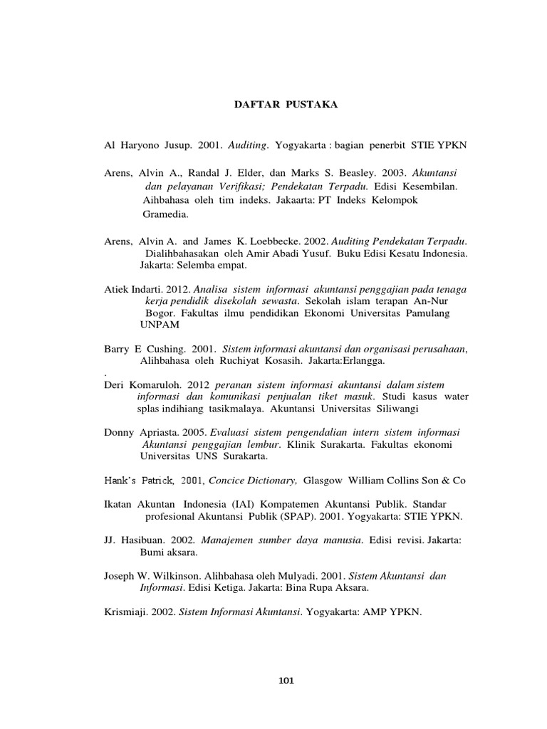 ★ Contoh daftar pustaka jurnal desain eksperimen