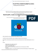 NextCloudPi, A Ready To Use NextCloud Image For Raspberry Pi - Own Your Bits