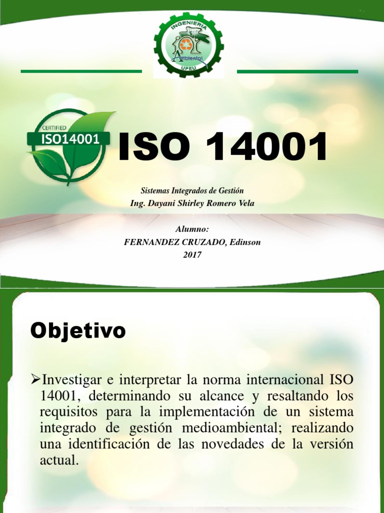 Iso 14001-2015 | PDF | Planificación | Entorno natural