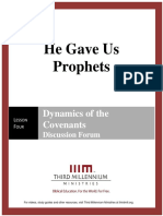 He Gave Us Prophets - Lesson 4 - Forum Transcript