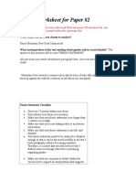 Outline Worksheet for Paper 2 - Blended