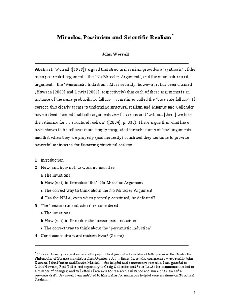 Realism approach essay picture