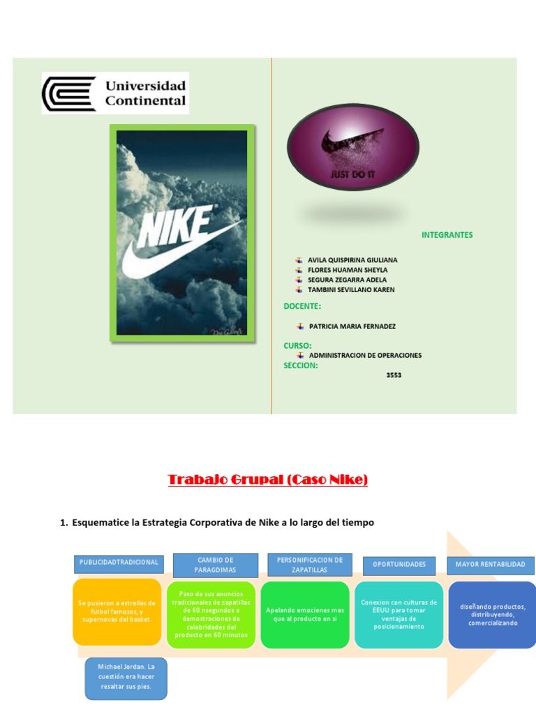 Caso Nike Pdf Nike Artículos Recreativos Y Deportivos