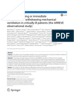 Terminal Weaning or Immediate Extubation For Withdrawing Mechanical Ventilation in Critically Ill Patients