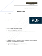 Taller de Reforzamiento de Matemáticas