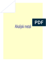 PMF Alkalijski Zemnoalkalijski Metali