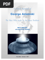 A Critical Appraisal of George Adamski - The Man Who Spoke To The Space Brothers PDF