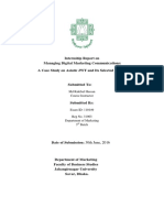 Internship Report On Managing Digital Ma PDF