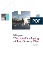 7 Steps To Developing A Cloud Security Plan: Whitepaper