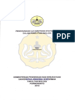 Penggunaan Uji Hipotesis Statistik X2 Dalam Penelitian Biologi