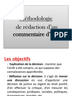 Methodologie Du Commentaire Darret