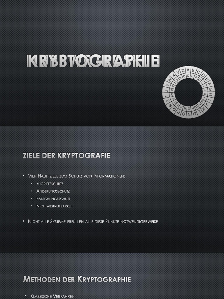Kryptographie Referat | PDF