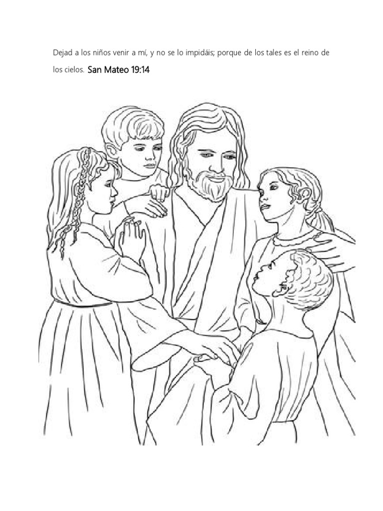 Imagenes A Colorear Bíblicas para Niños | PDF