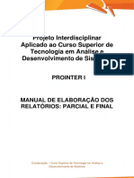 PROINTER I TADS - Manual de Elaboração e Ficha Descritiva