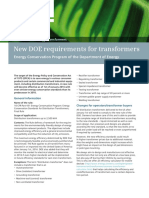 New DOE Requirements for Transformers