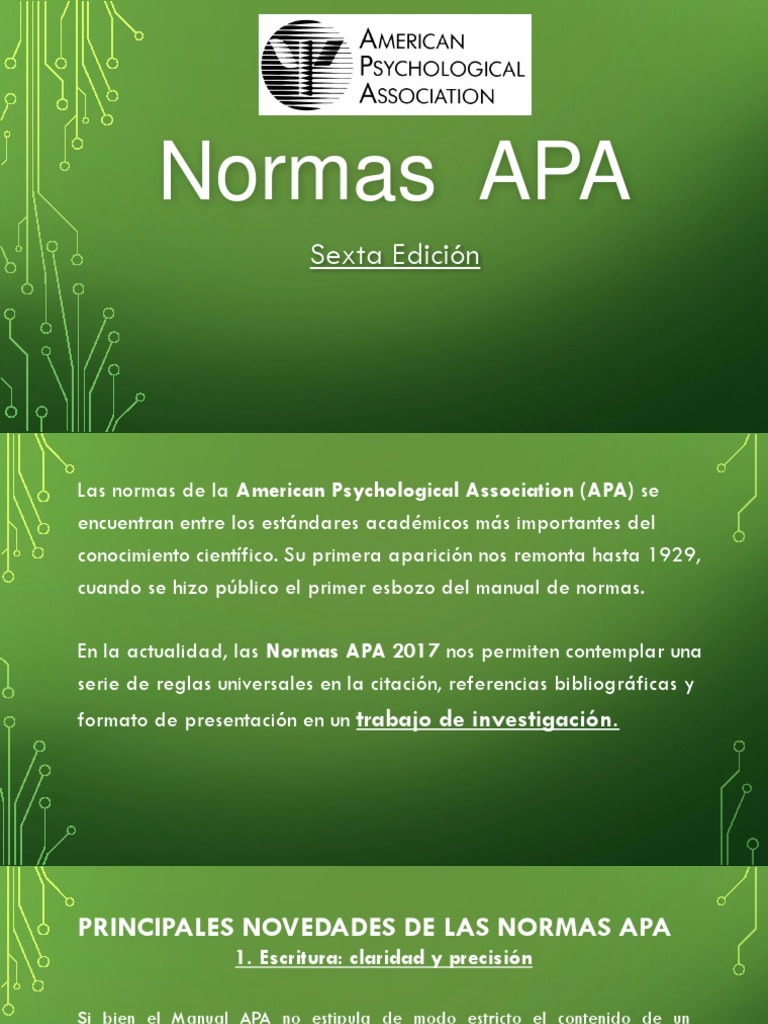 Normas APA Sexta Edición 2017 Comillas OPEP