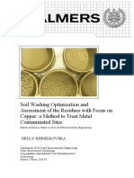 Soil Washing Optimisation and  Assessment of the Residues with Focus on  Copper