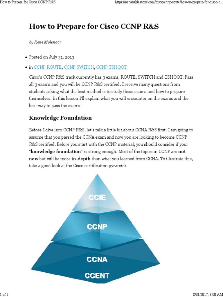 How to Prepare for Cisco CCNP R&S | Cisco Certifications | Network Switch