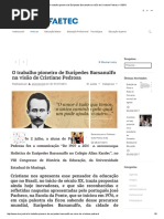 O Trabalho Pioneiro de Eurípedes Barsanulfo Na Visão de Cristiane Pedrosa – ISERJ