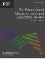 Download Educational Measurement and Evaluation Review EMEReview by Carlo Magno SN36241319 doc pdf