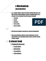 Speech Mechanism