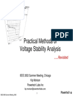 Practical Methods of Voltage Stability Analysis